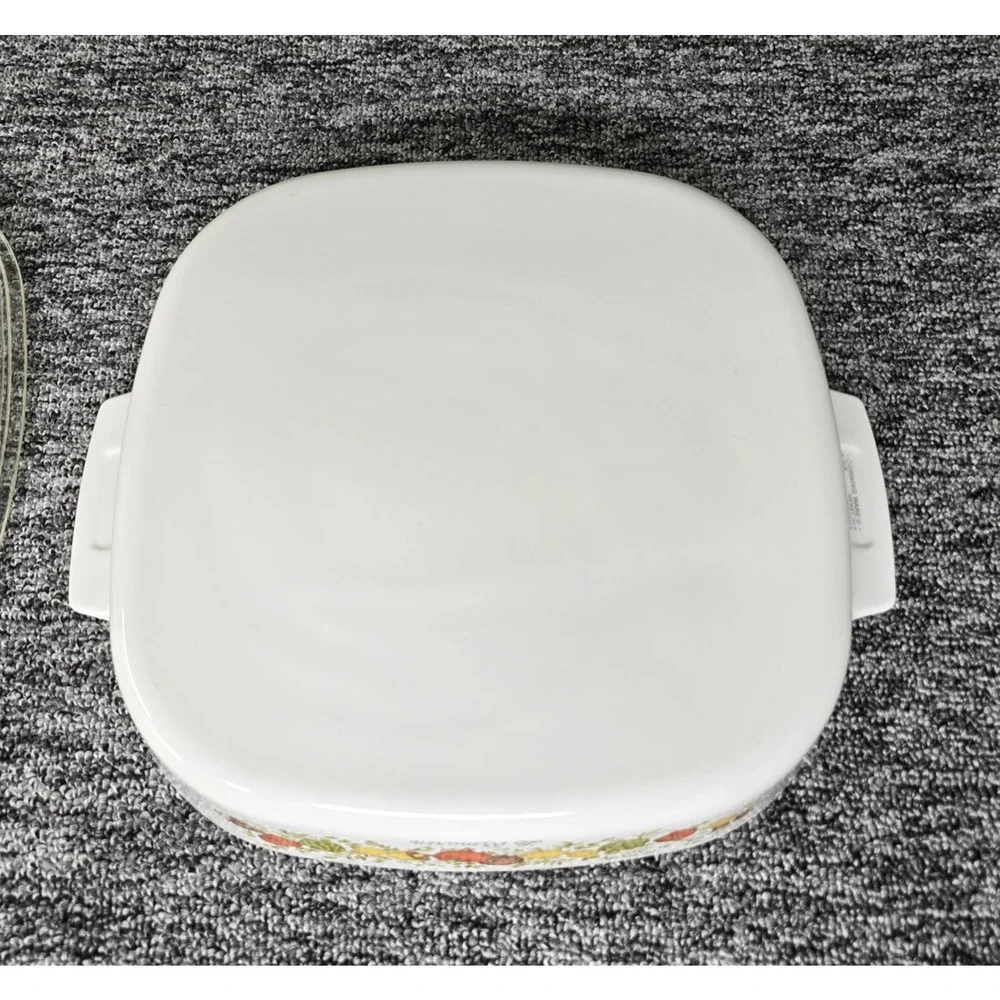 Corning Ware A-10-B Le Romarin 10x10x2 Sq Casserole Dish Spice Of Life W/ Lid